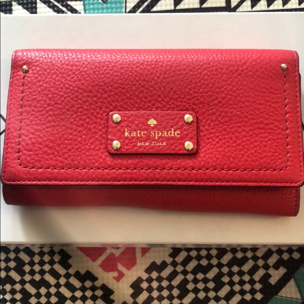 Red Kate Spade Wallet
